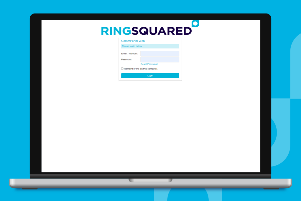 Log Into the Online RingSquared Management Portal