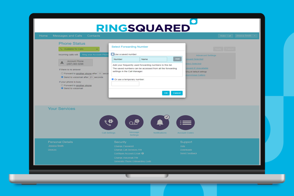 Forward Your RingSquared Number to Another Phone